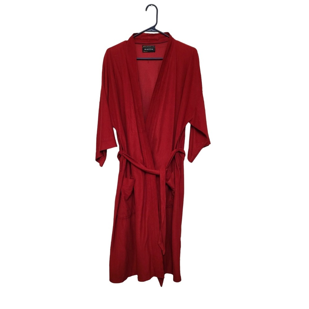 Vintage JC Penney Montgomery Ward Men's Burgundy Robe Tie - One Size Fits Most